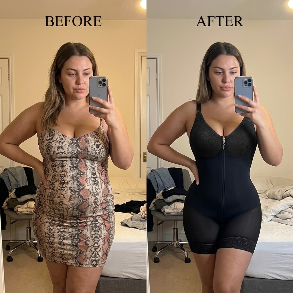 Sculptiva™ Tummy Control Zip Bodysuit