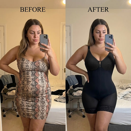 Sculptiva™ Tummy Control Zip Bodysuit