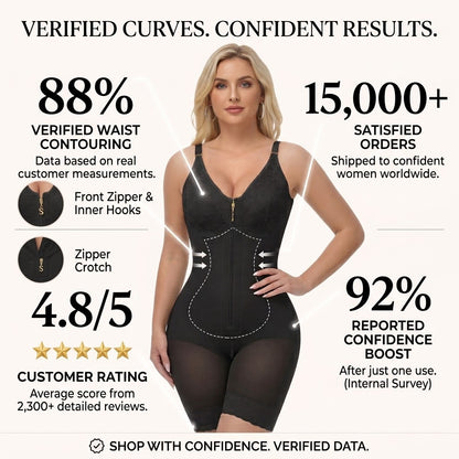 Sculptiva™ Tummy Control Zip Bodysuit